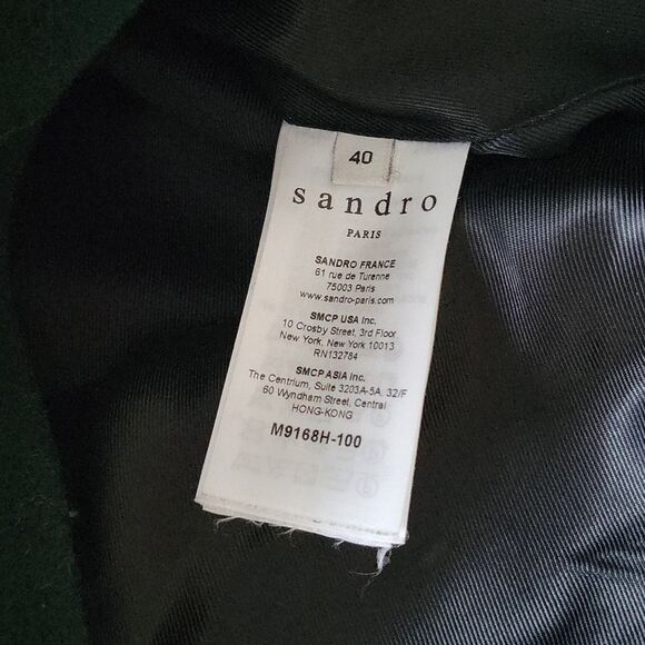 Sandro Green Wool Jacket - Picture 5 of 5